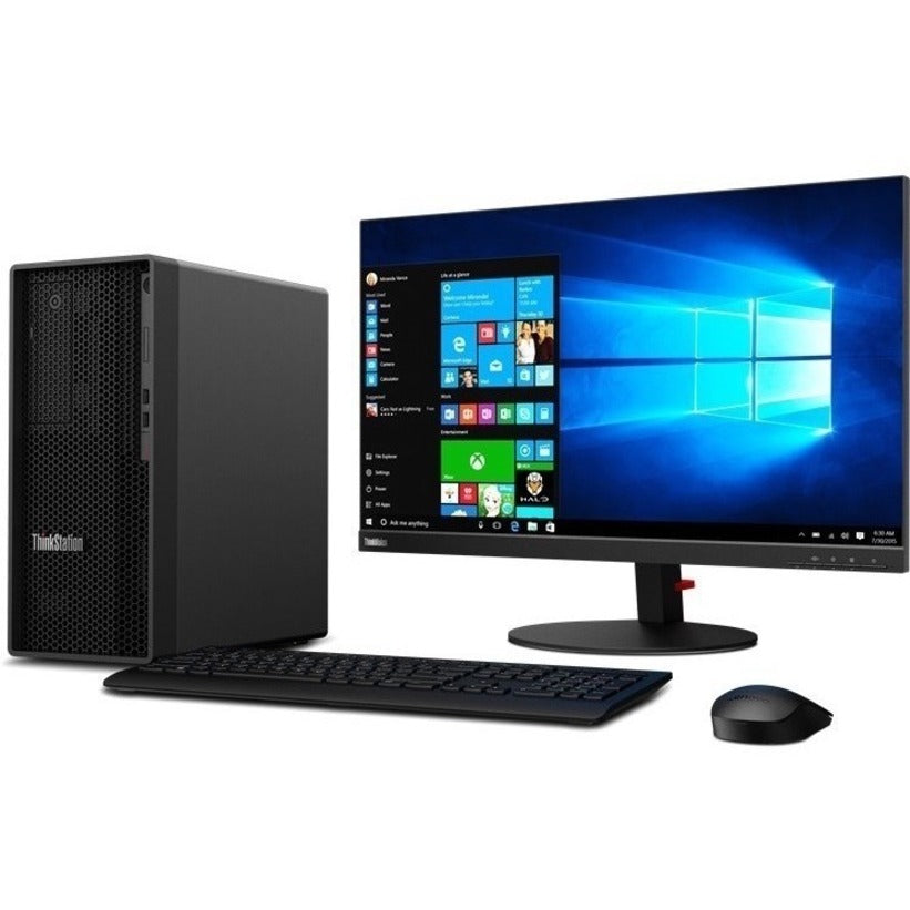 Lenovo 30DH00NUUS ThinkStation P340 Tower, Intel Core i7-10700, 16GB RAM, 512GB SSD, Windows 11 Pro Workstation