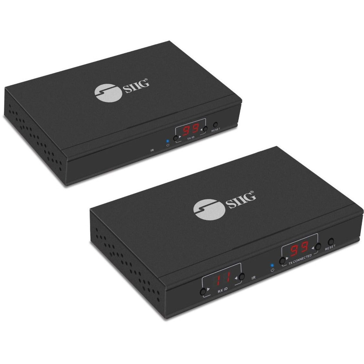SIIG CE-H23A11-S2 HDMI Over IP Extender with IR - Kit, Full HD 1080p Video Extender Transmitter/Receiver, 2 Year Warranty