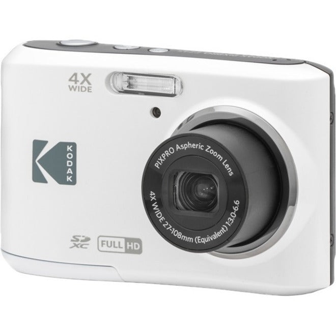 Kodak FZ45-WH PIXPRO Compact Camera, 16.4 Megapixel, 4x Optical Zoom, Full HD Video