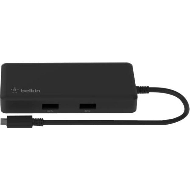 Belkin INC008TTBK USB-C 5-in-1 Multiport Adapter, HDMI, USB Type-A, USB Type-C, RJ-45, 86W Power Delivery