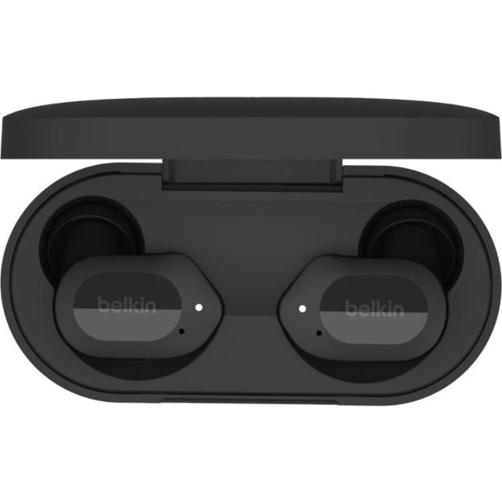 Belkin AUC005BTBK SOUNDFORM Play True Wireless Earbuds, Stereo Sound, Active Noise Canceling, IPX5 Water Resistant