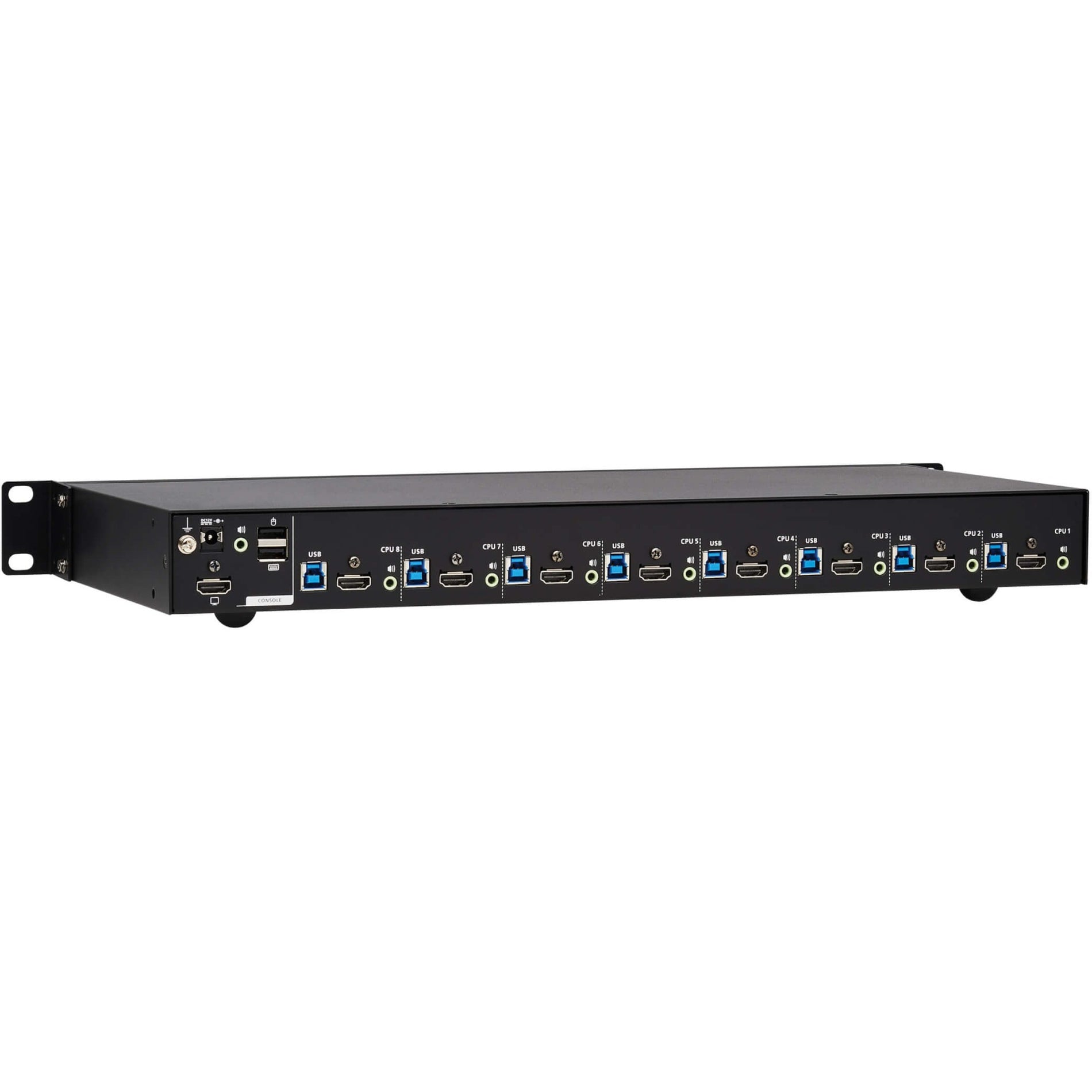 Tripp Lite B024-H4U08 8-Port HDMI/USB KVM Switch, 1U, 4K Resolution, TAA Compliant