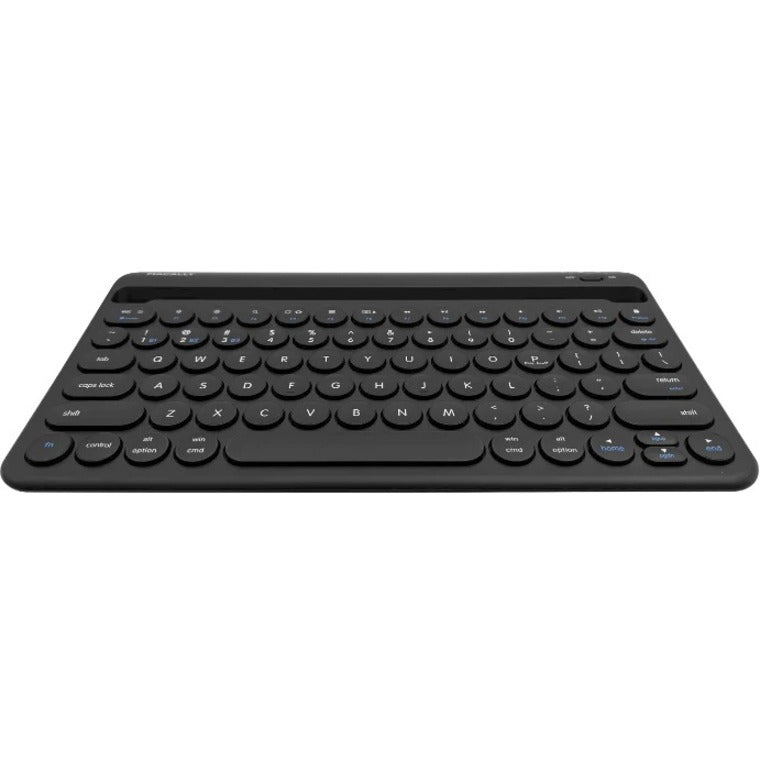Macally BTTABKEYBATB Rechargeable iPad Bluetooth Compact Keyboard Quick Switch 3 Devices, Wireless, 30 ft Operating Distance