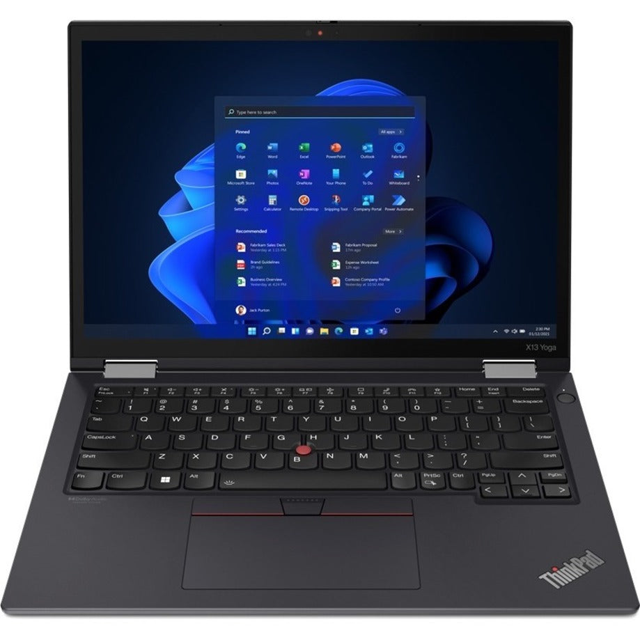 Lenovo 21AW002MUS ThinkPad X13 Yoga Gen 3 2 in 1 Notebook, 13.3" Touch, i5-1235U, 16GB RAM, 256GB SSD, Windows 11