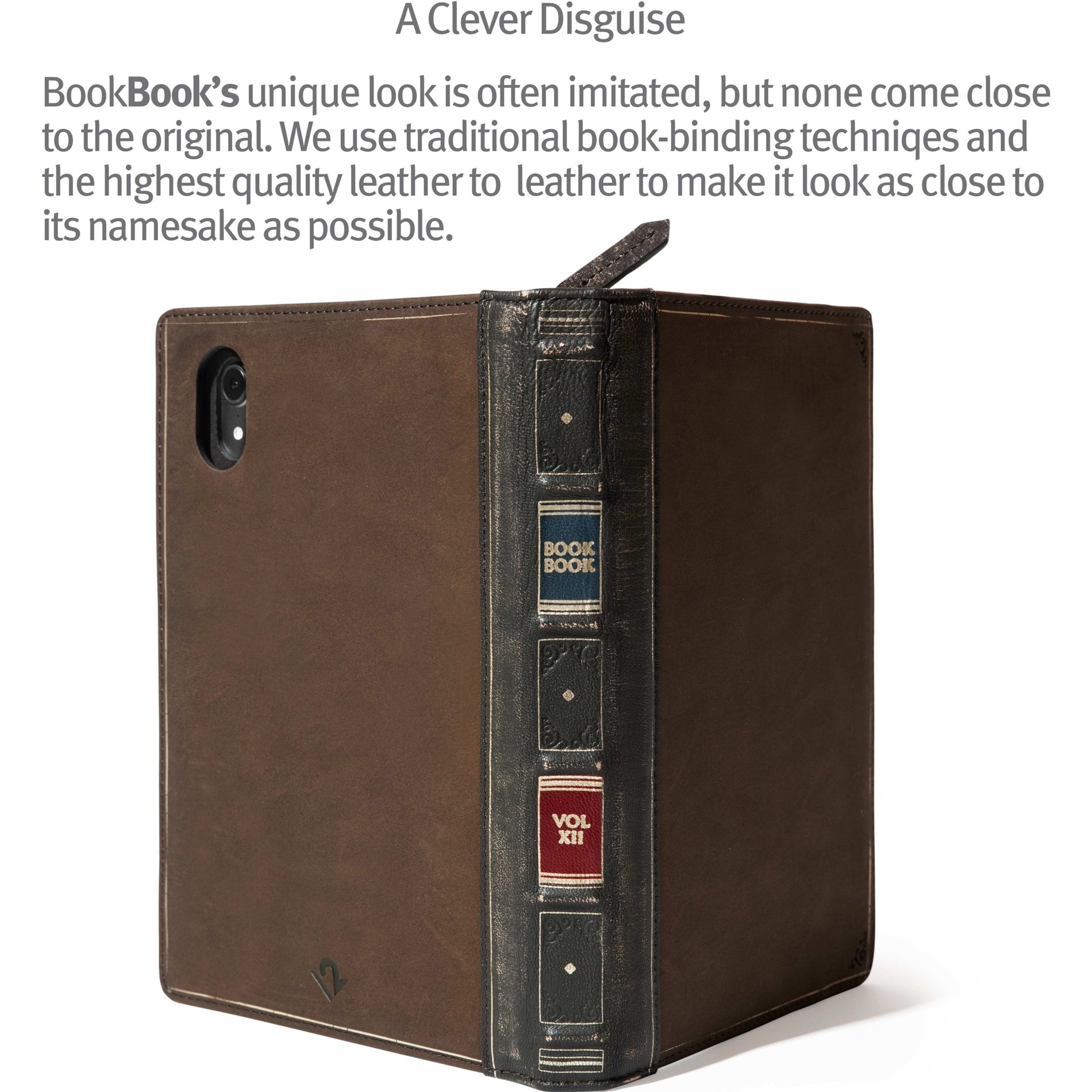 Twelve South 12-2157 BookBook For iPad mini 6 Brown Case, Genuine Leather Protective Case