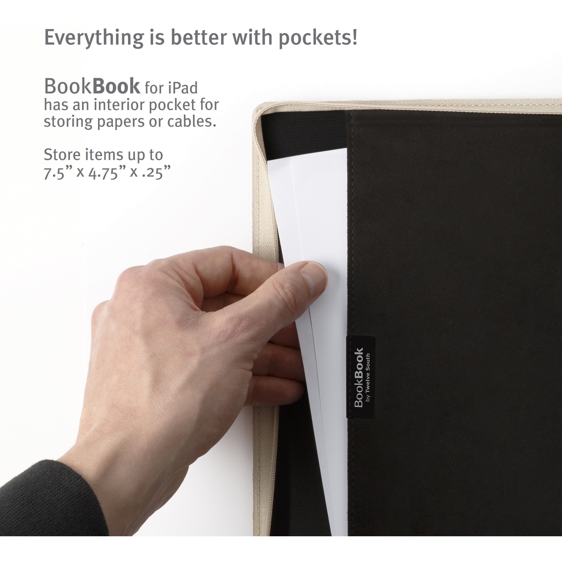 Twelve South 12-2157 BookBook For iPad mini 6 Brown Case, Genuine Leather Protective Case