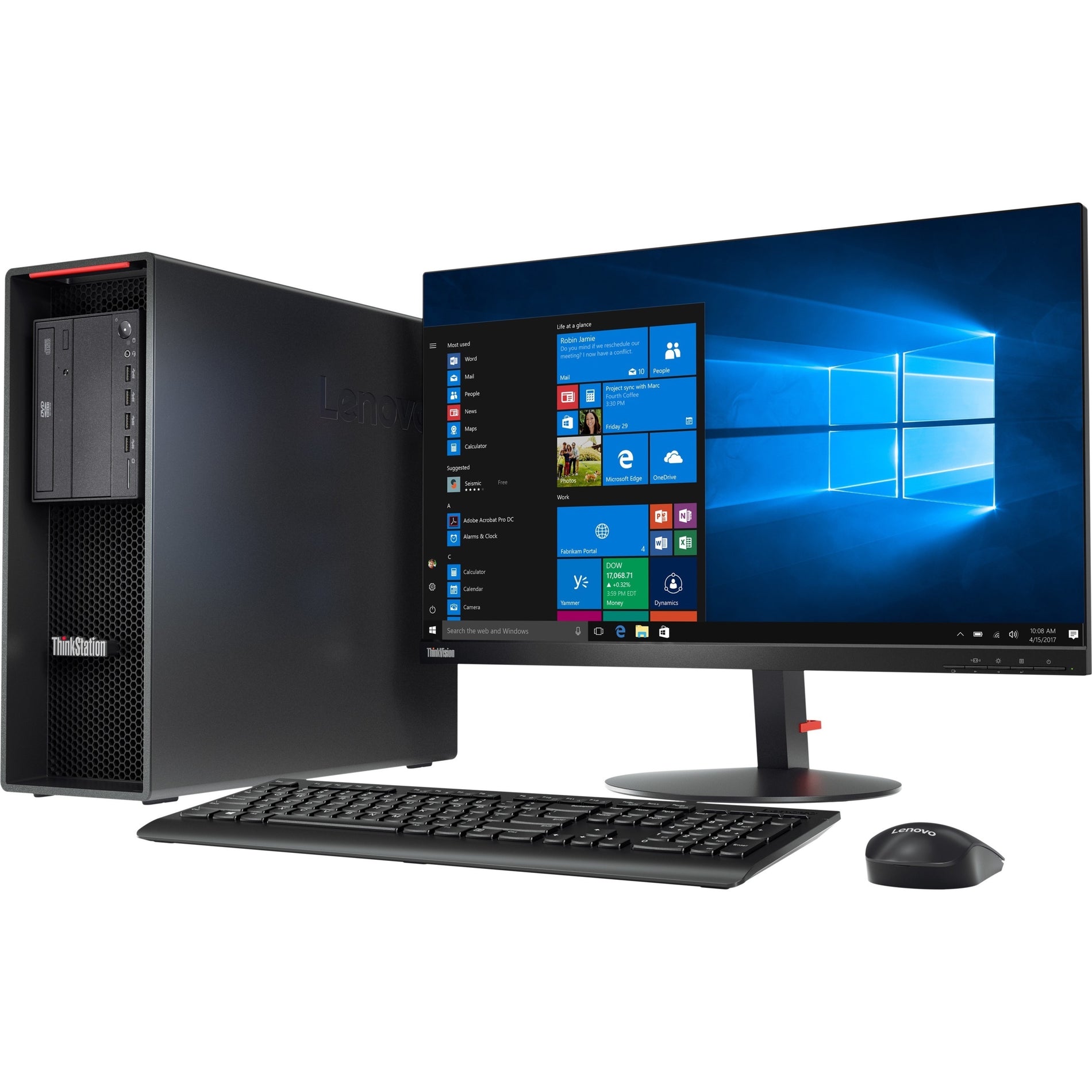 Lenovo 30BE00NCUS ThinkStation P520 Workstation, Intel Xeon W-2235, 32GB RAM, 1TB SSD, Quadro RTX A5000 24GB, Windows 11 Pro 64 for Workstation