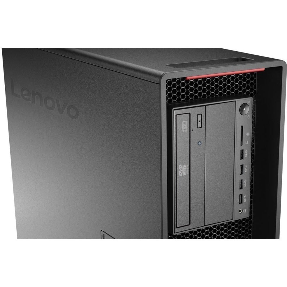 Lenovo ThinkStation P720 30BA00KFUS Workstation - 1 x Intel Xeon Silver Octa-core (8 Core) 4215R 3.20 GHz - 32 GB DDR4 SDRAM RAM - 512 GB SSD - Tower (30BA00KFUS) Alternate-Image1 image