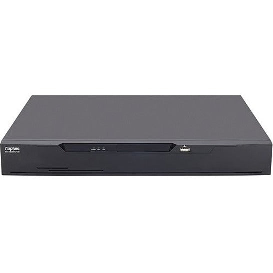 Front view of Capture Advance R2-HDVR16C2T 16-channel DVR showing sleek black chassis with LED indicators and front panel controls-alternate-image1
