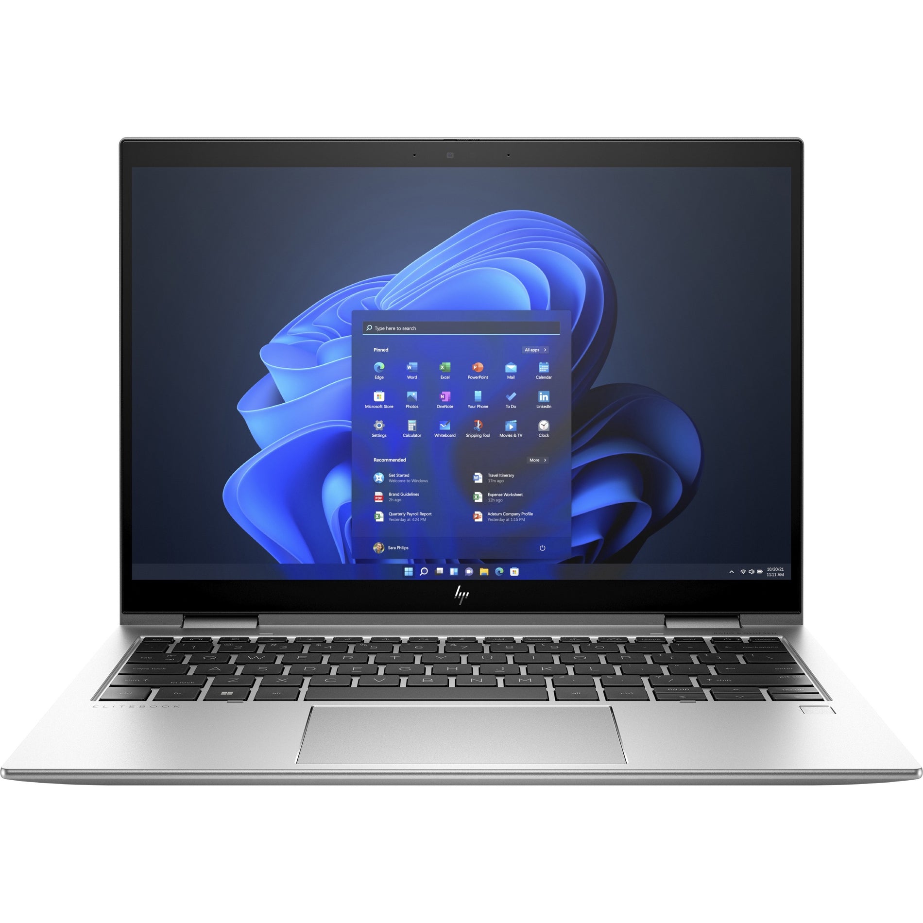 HP EliteBook x360 830 G9 13.3" Touchscreen Convertible 2 in 1 Notebook - WUXGA - 1920 x 1200 - Intel Core i5 12th Gen i5-1235U Deca-core (10 Core) - 16 GB Total RAM - 256 GB SSD (6C160UT#ABA) Front image