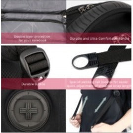 Swissdigital Design J16BTF-02 TeraByte F Backpack, TSA-Friendly with Mouse Pouch & Multipurpose