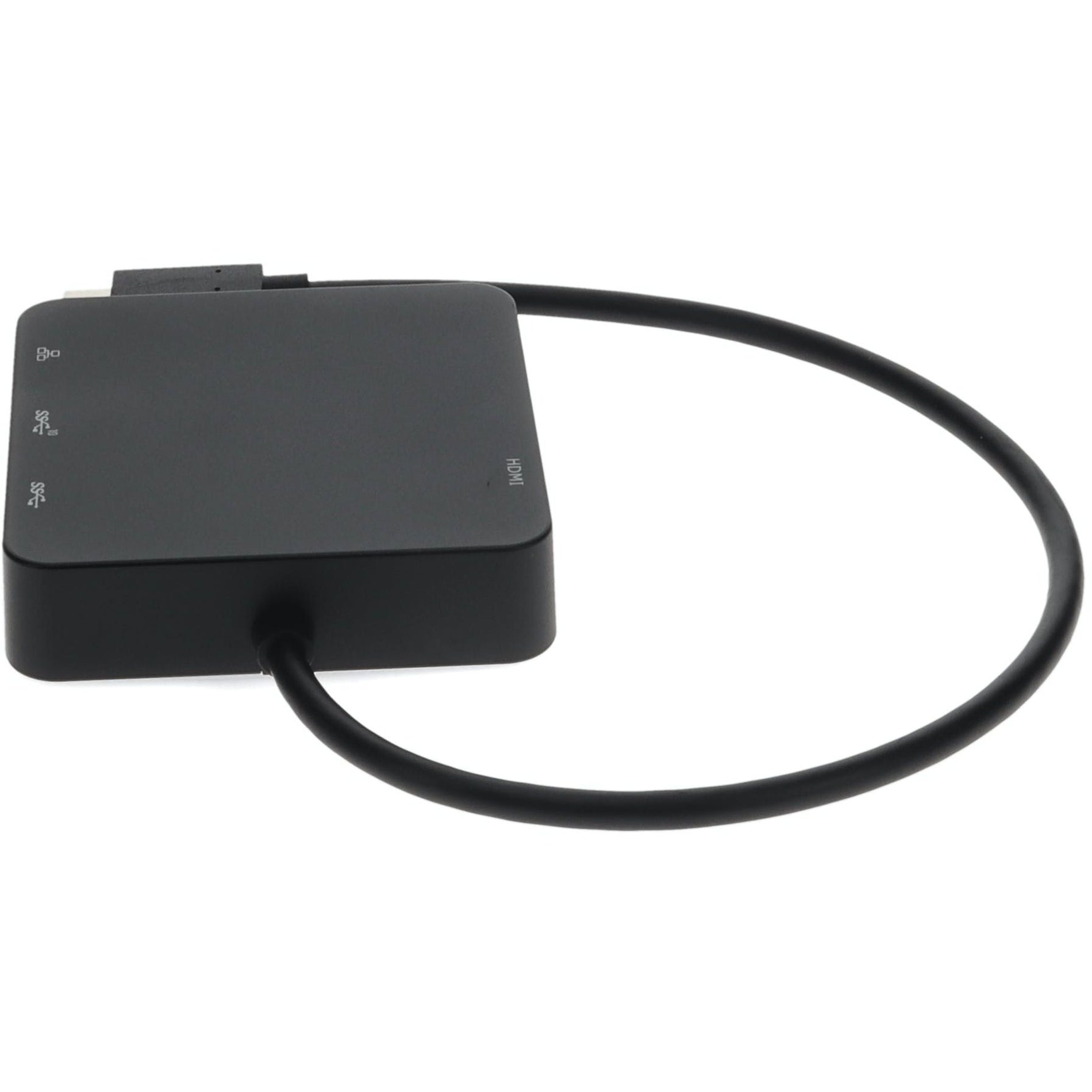 AddOn TRVDKC4 Docking Station, HDMI, USB Type-A, USB Type-C, Network (RJ-45), 4K Screen Support, Ethernet, Black