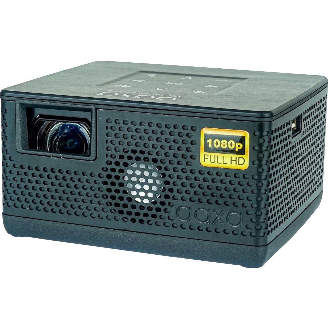 AAXA Technologies KP-400-01 P400 Short Throw Mini Projector, Full HD, 400 lm, Portable, Space Gray