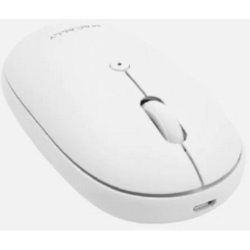 Macally BTTOPBAT Rechargeable Bluetooth Optical Mouse for Mac and PC, Ergonomic Fit, 1600 DPI, Wireless