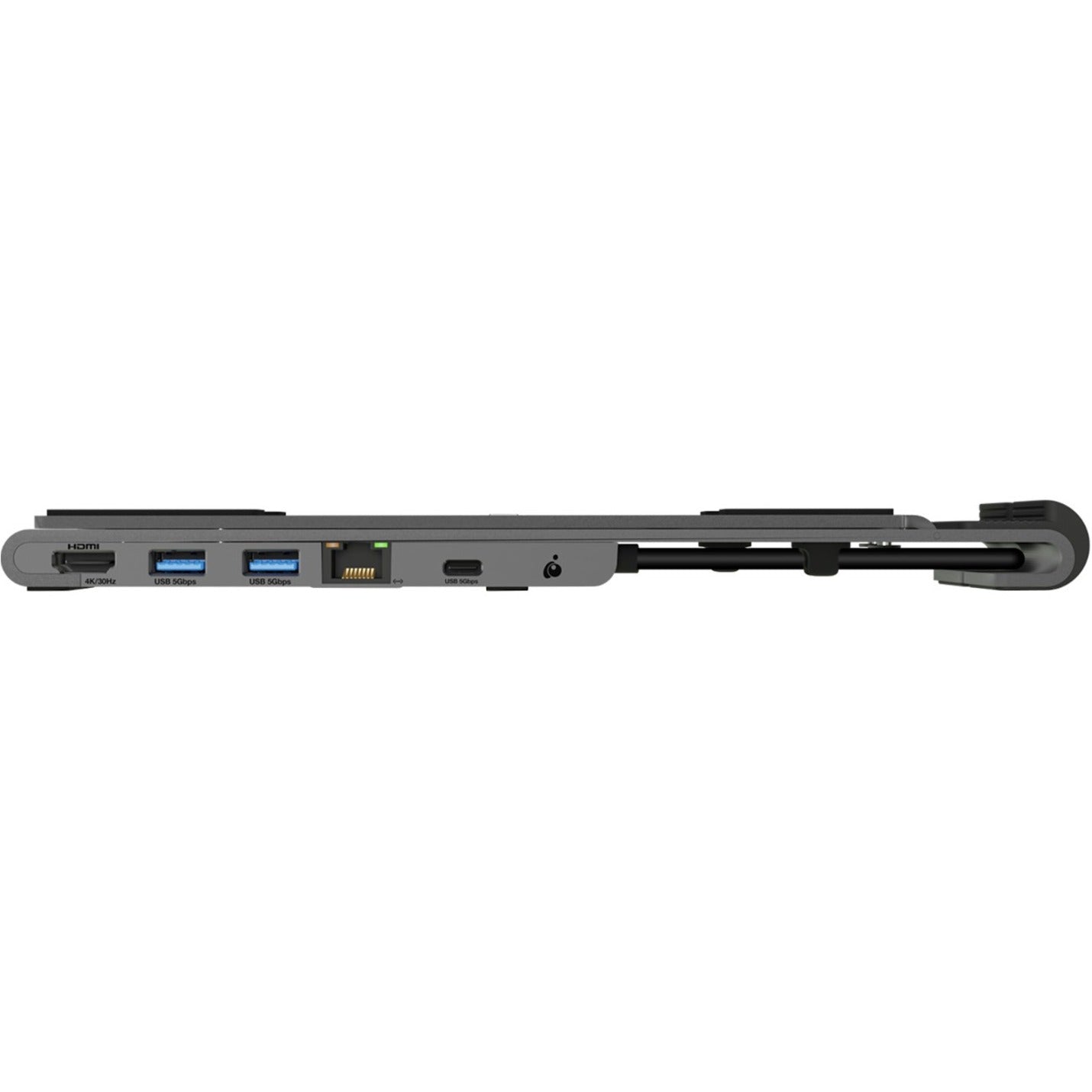 IOGEAR GUD3C4K1LS Dock Pro 6-in-1 4K Dock Stand, Adjustable Angle, Lightweight, Portable, USB Charging Port, HDMI Port