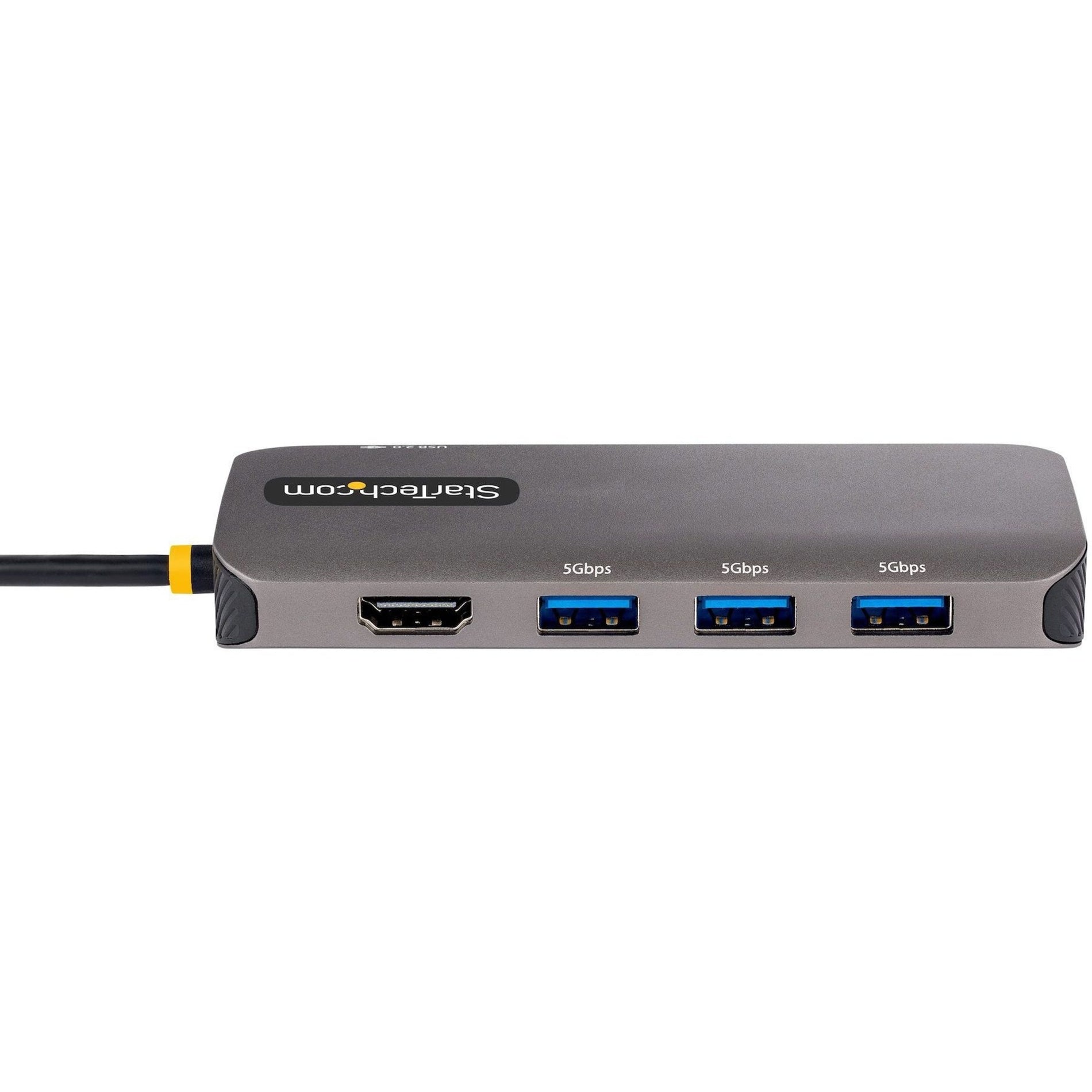 StarTech.com 127B-USBC-MULTIPORT Docking Station, 4K HDMI, USB Type-C, USB Type-A, Gigabit Ethernet
