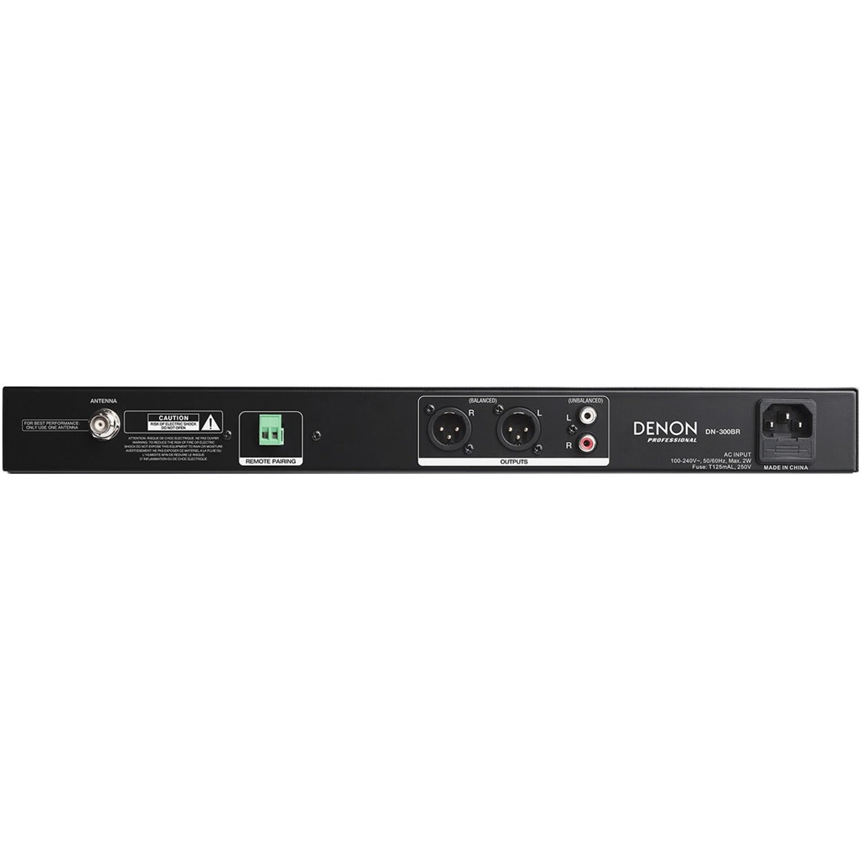 Denon DN300BR Rackmount Bluetooth Receiver, Stereo Sound Mode, 100 ft
