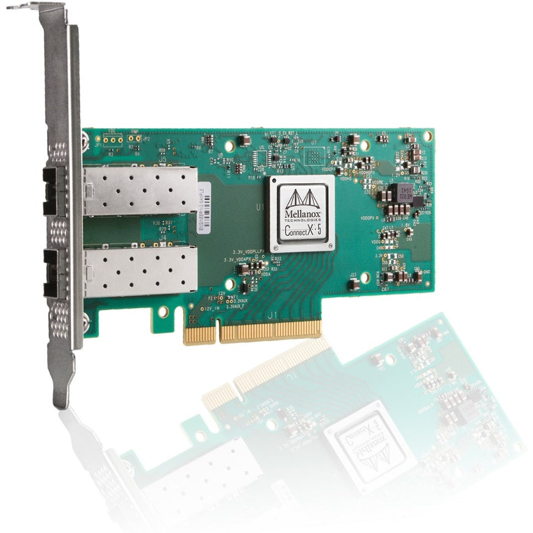 NVIDIA MCX512A-ACUT ConnectX-5 EN 25Gigabit Ethernet Card, 2 Ports, 25GBase-X, Optical Fiber