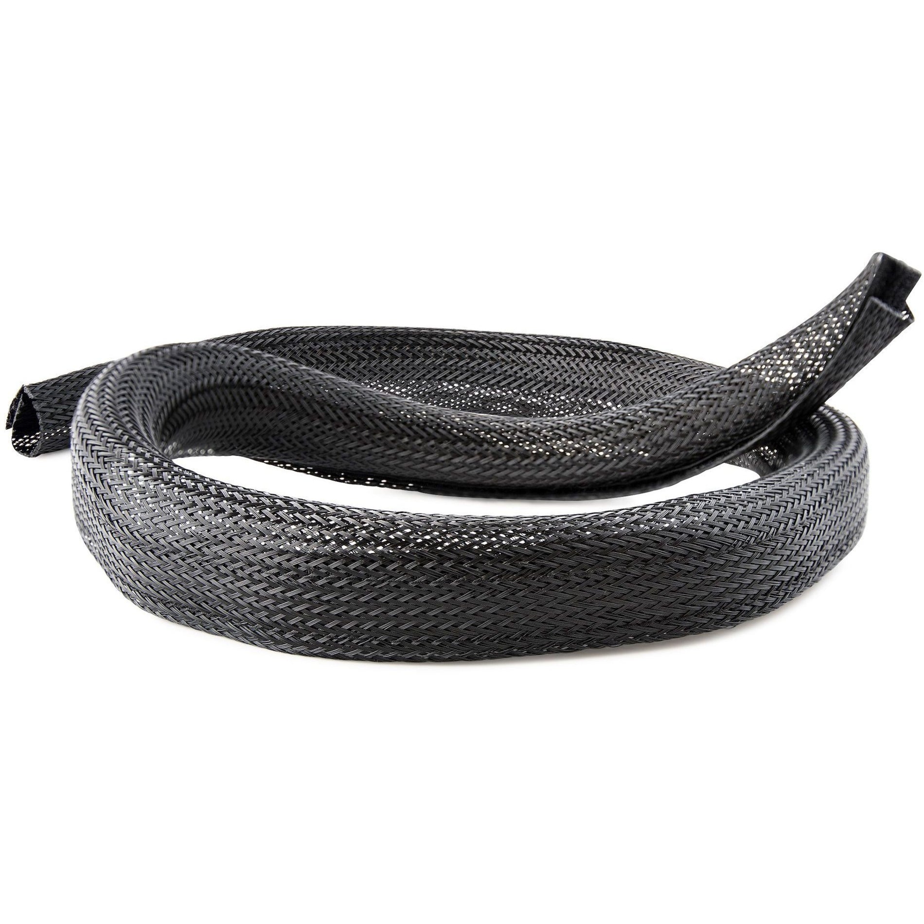 StarTech.com WKSTNCMFLX 10ft Cable Management Sleeve, Braided Mesh Wire Wraps
