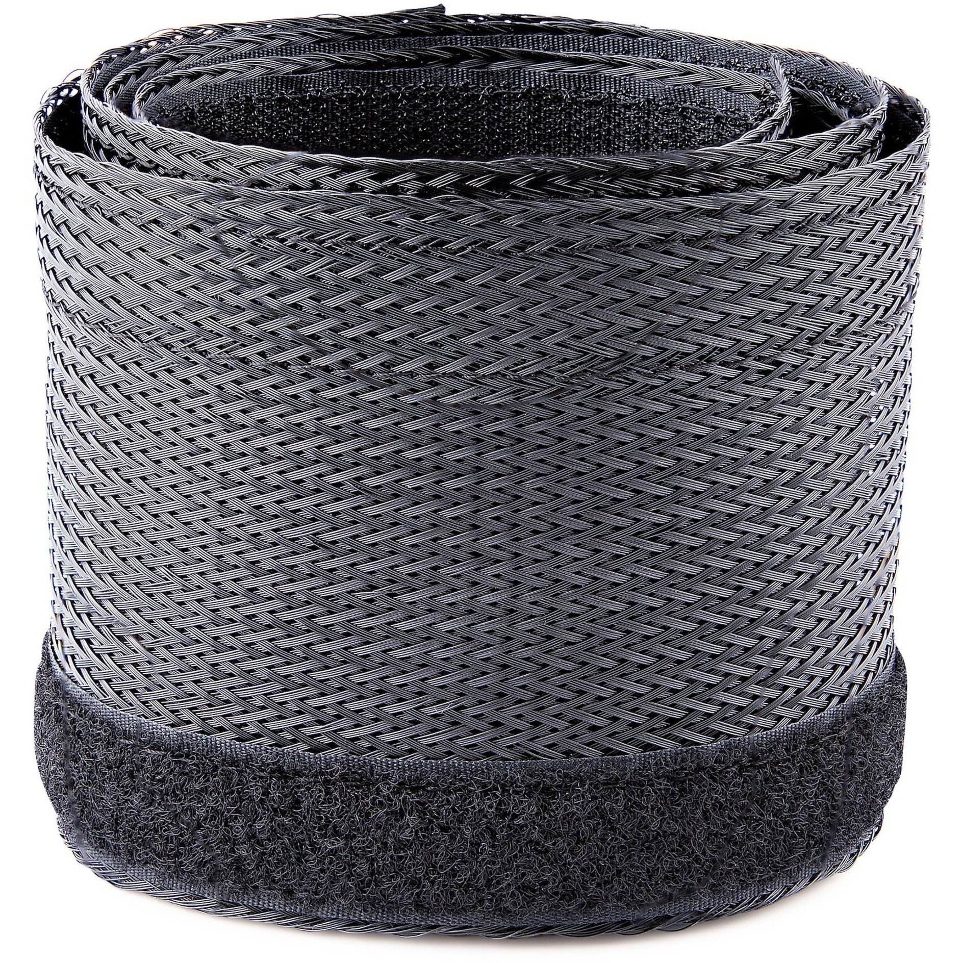 StarTech.com WKSTNCMFLX 10ft Cable Management Sleeve, Braided Mesh Wire Wraps