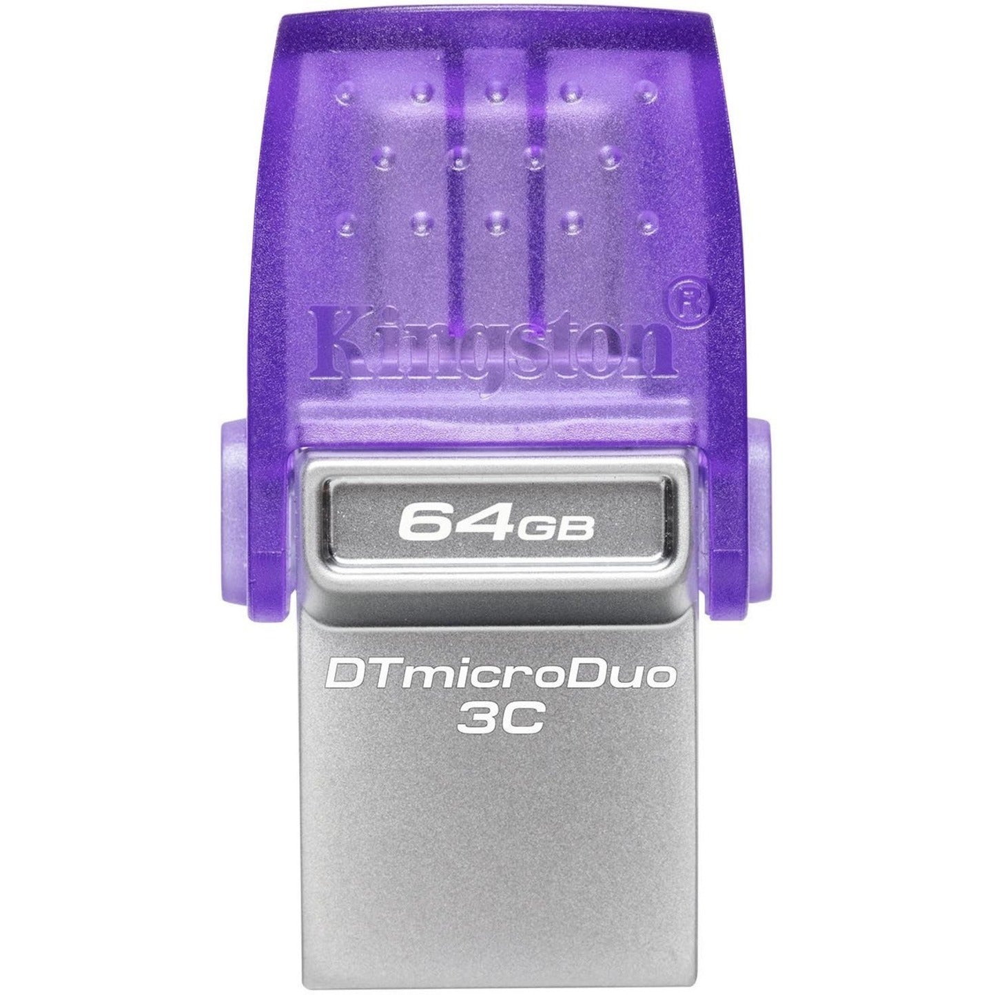 Kingston DTDUO3CG3/64GB DataTraveler microDuo 3C USB Flash Drive, 64GB Storage, Purple