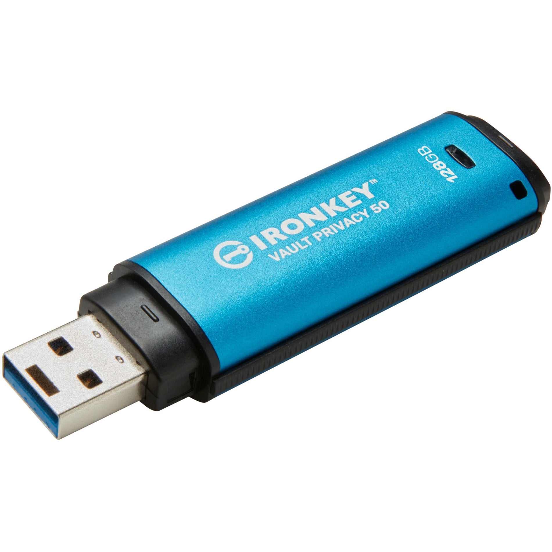 IronKey IKVP50/128GB Vault Privacy 50 Series 128GB USB 3.2 (Gen 1) Type A Flash Drive, Password Protection, 256-bit AES Encryption