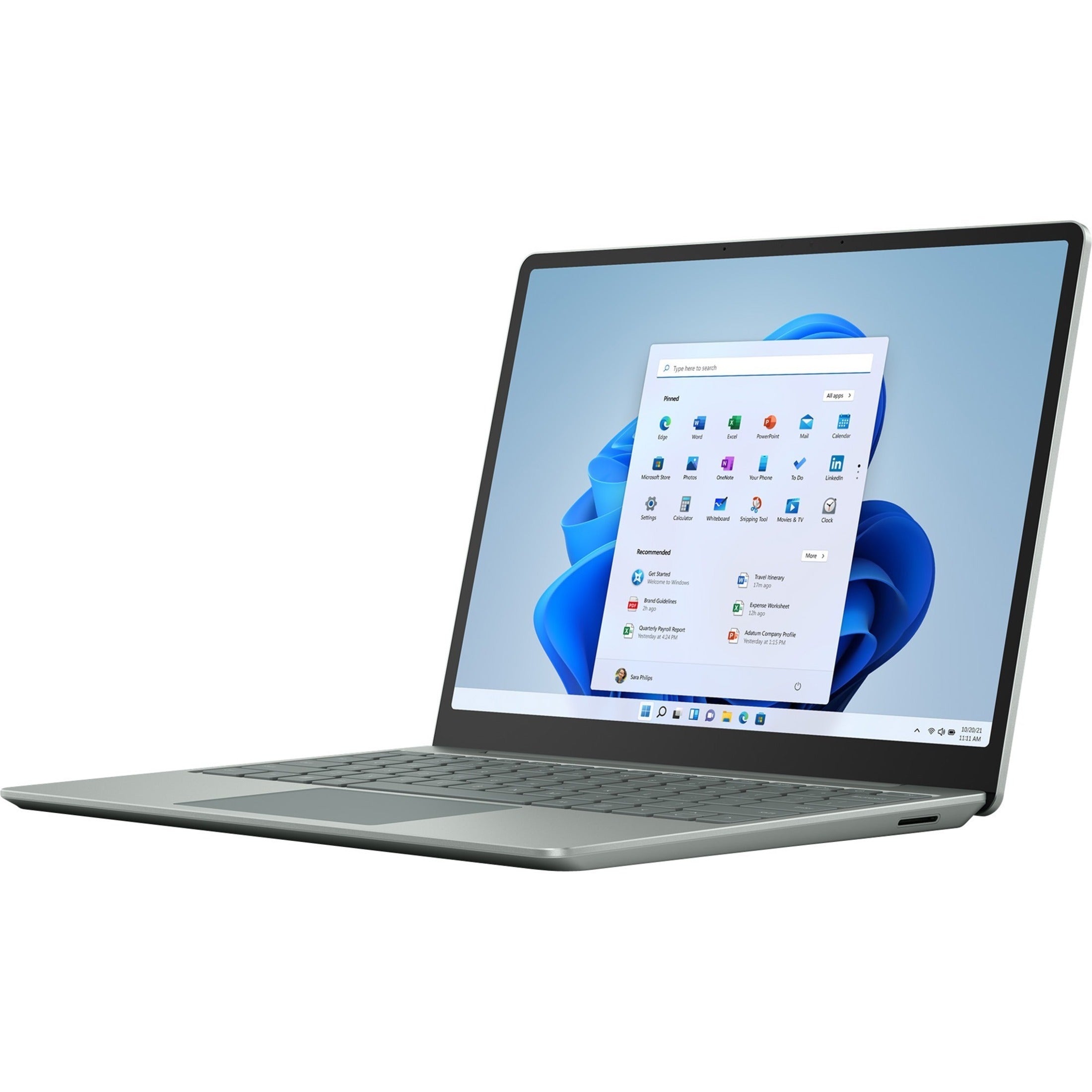 Microsoft 8QG-00001 Surface Laptop Go 2 Notebook, Windows 11 Pro, 12.4 Touchscreen, Core i5, 8GB RAM, 256GB SSD, Sage