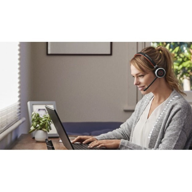 Jabra 6599-833-399 Evolve 65 Headset, Wireless Stereo Headset with Noise Cancelling Microphone