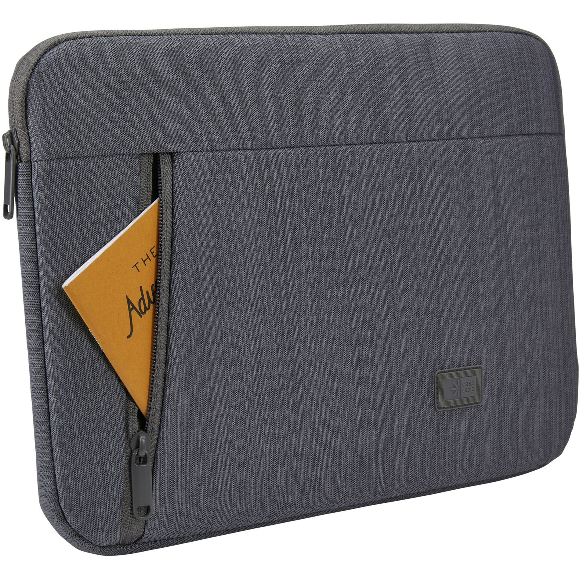 Case Logic 3204639 Huxton 13.3" Laptop Sleeve, Graphite, Zipper Closure, Lightweight Polyester