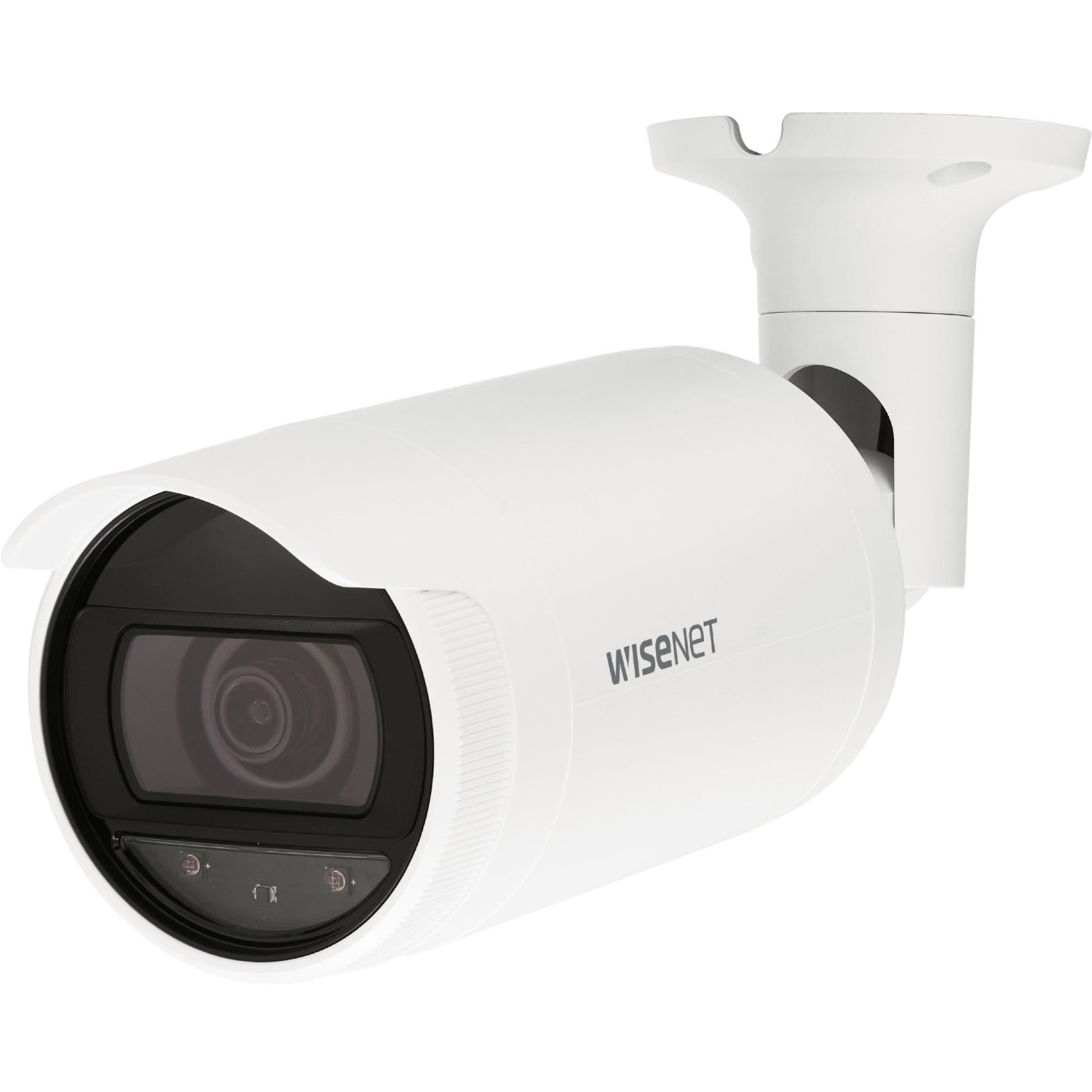 Wisenet ANO-L7012R 4MP IR Bullet Network Camera, Color, 2560 x 1440, SD Card Local Storage, Motion Detection, IP66