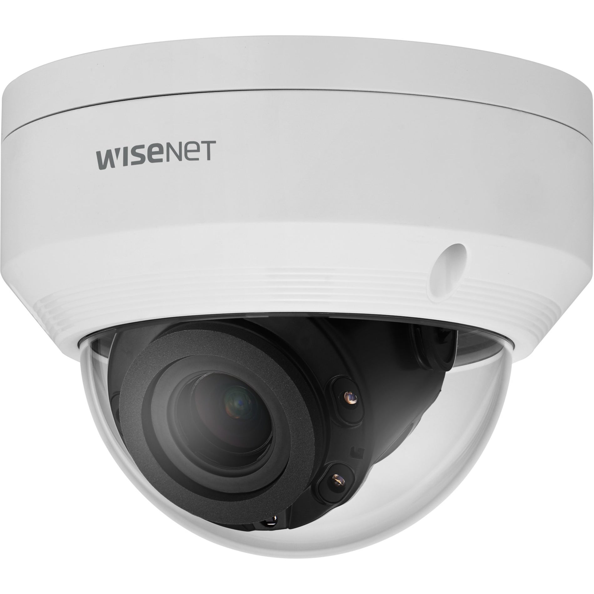 Wisenet ANV-L7082R 4MP IR Vandal Dome Network Camera, Color, Varifocal Lens, 3.1x Optical Zoom, Memory Card Storage, 2560 x 1440 Resolution