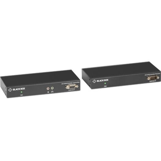 Black Box KVXLCF-100-SFPBN3-R2 KVM Extender, 2-Year Warranty, WUXGA, 1920 x 1200, TAA Compliant, DVI, USB, 2 DVI Ports, 1 USB Port