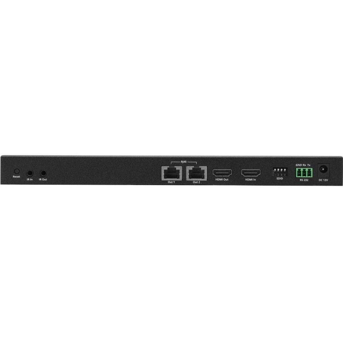 SIIG CE-H27911-S1 1x2 HDMI Splitter Over Cat6 Extender with Loopout, IR, ARC & RS-232
