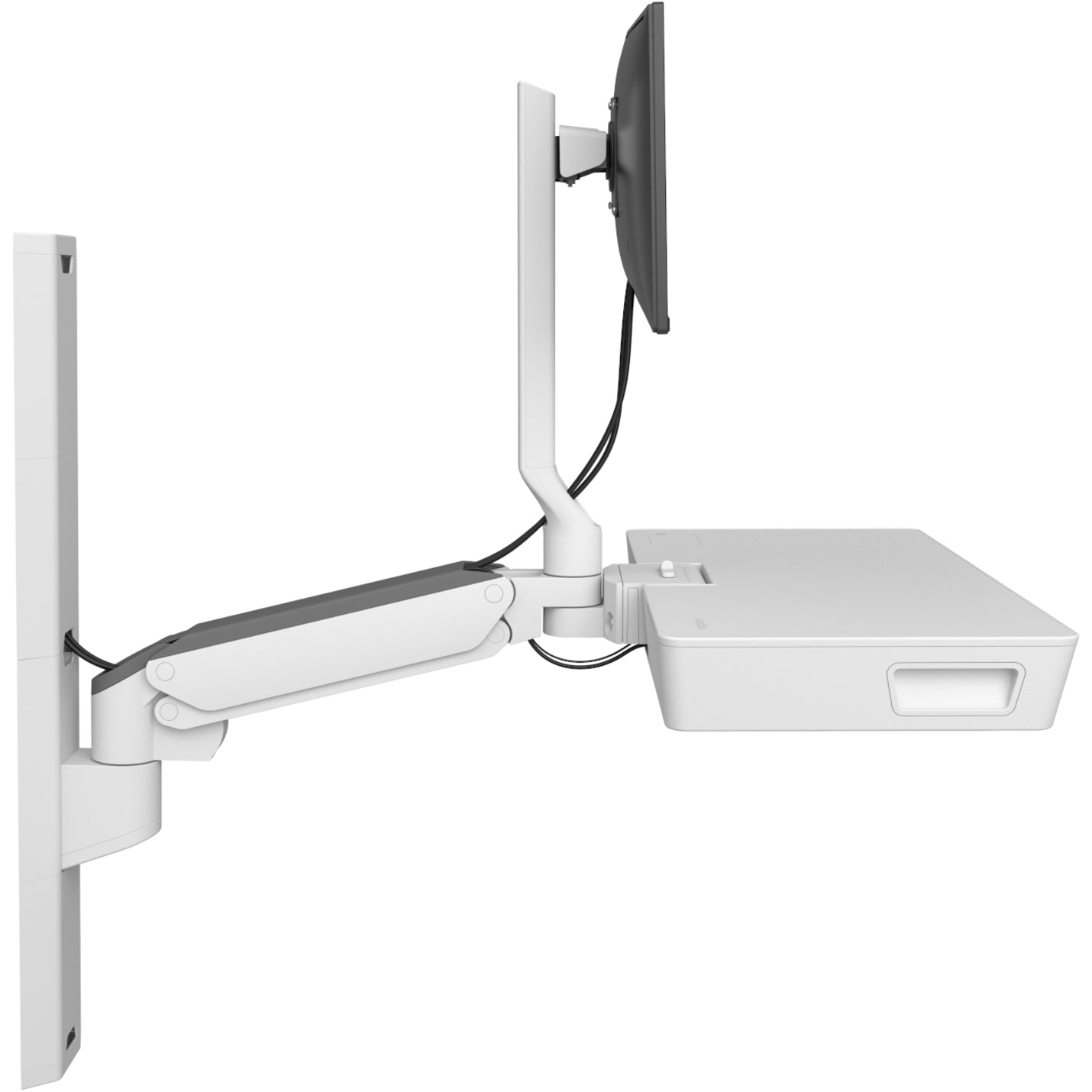 Ergotron 45-619-251 CareFit Mounting Arm for Monitor, Mouse, Keyboard, LCD Display, Mount Extension - White