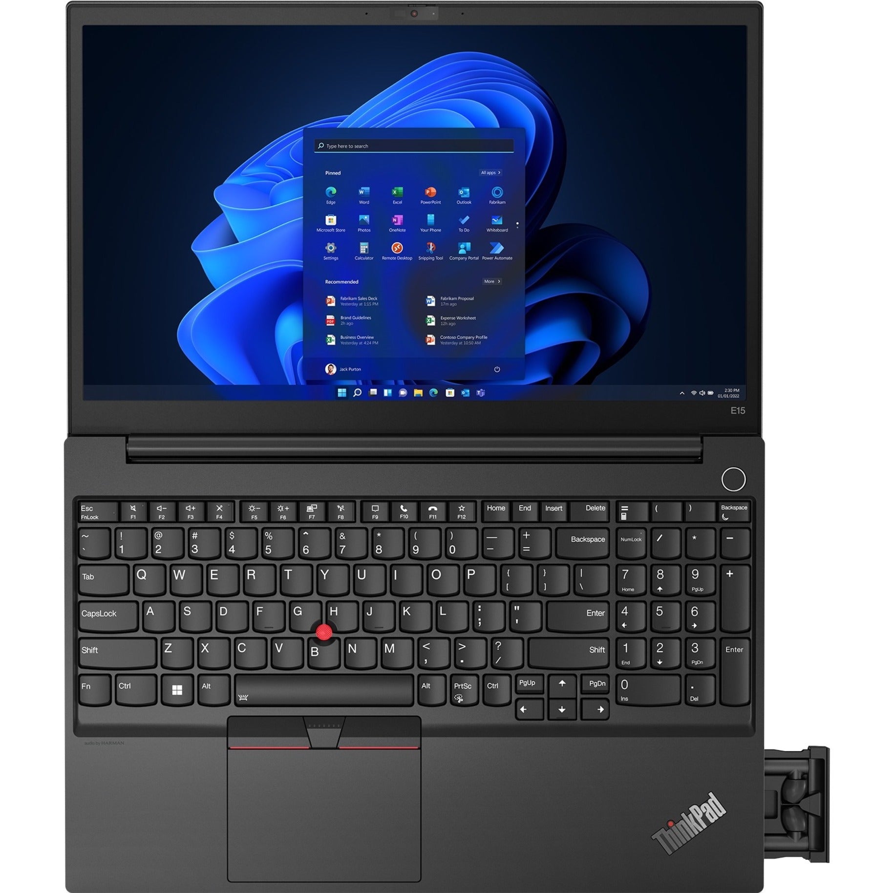 Lenovo 21E6007SUS ThinkPad E15 G4, 15.6" Touch Notebook, Core i7, 24GB RAM, 1TB SSD, Windows 11 Pro