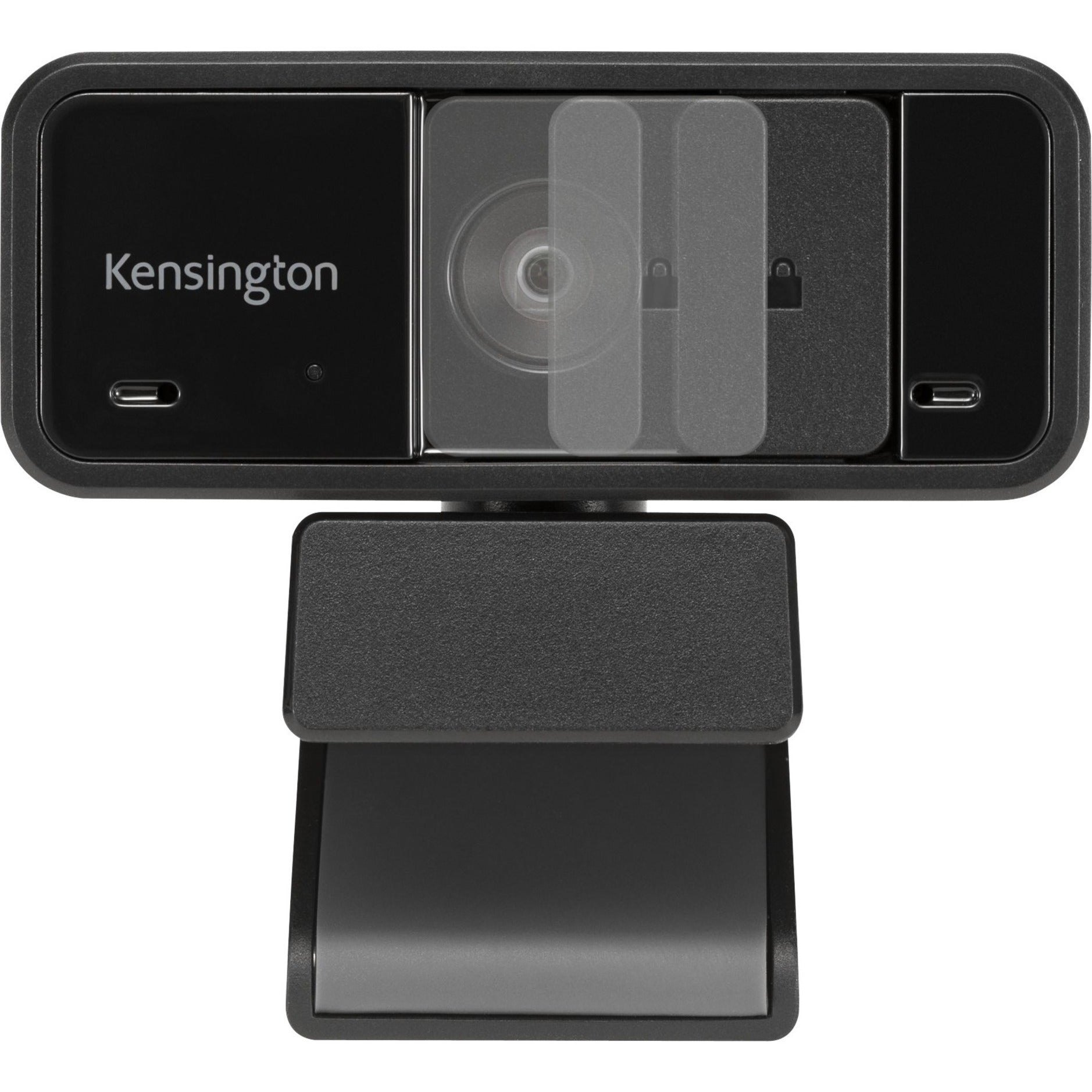 Kensington K80250WW W1050 1080p Fixed Focus Wide Angle Webcam, 2MP, 30fps, USB Type A, Black
