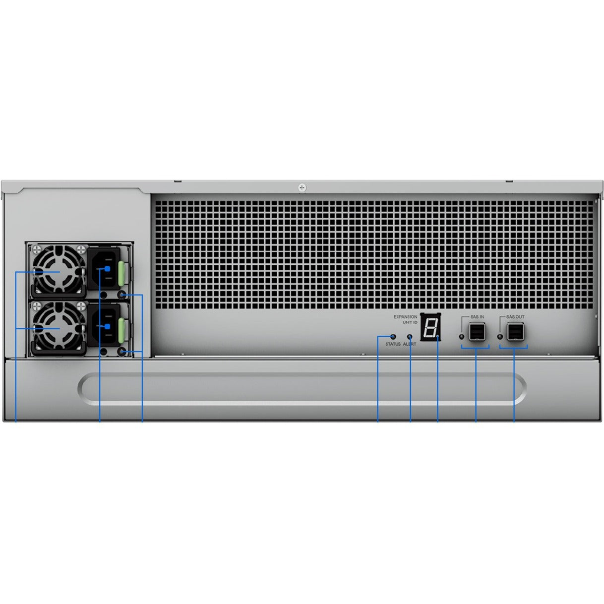 Synology RX6022SAS Expansion Unit RX6022sas, 60-Bay DAS Storage System, 5-Year Warranty, RoHS Certified