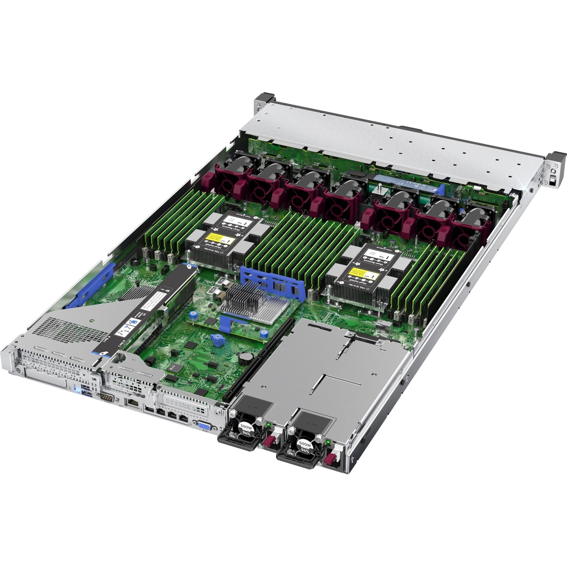 HPE P56957-B21 ProLiant DL360 G10 1U Rack Server, Intel Xeon Silver 4215R 3.20 GHz, 32 GB RAM, 12Gb/s SAS Controller