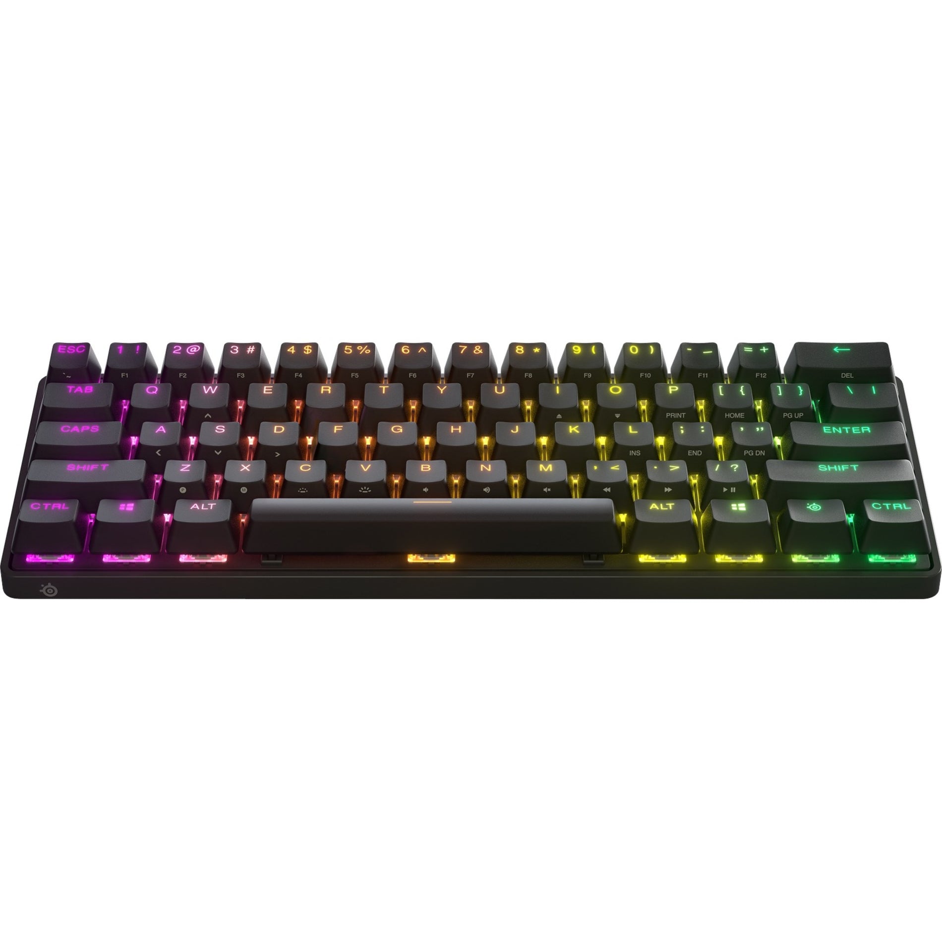 SteelSeries 64842 Apex Pro Mini Wireless Gaming Keyboard, Backlit RGB LED, Mechanical Keys, Bluetooth/RF, USB Type C