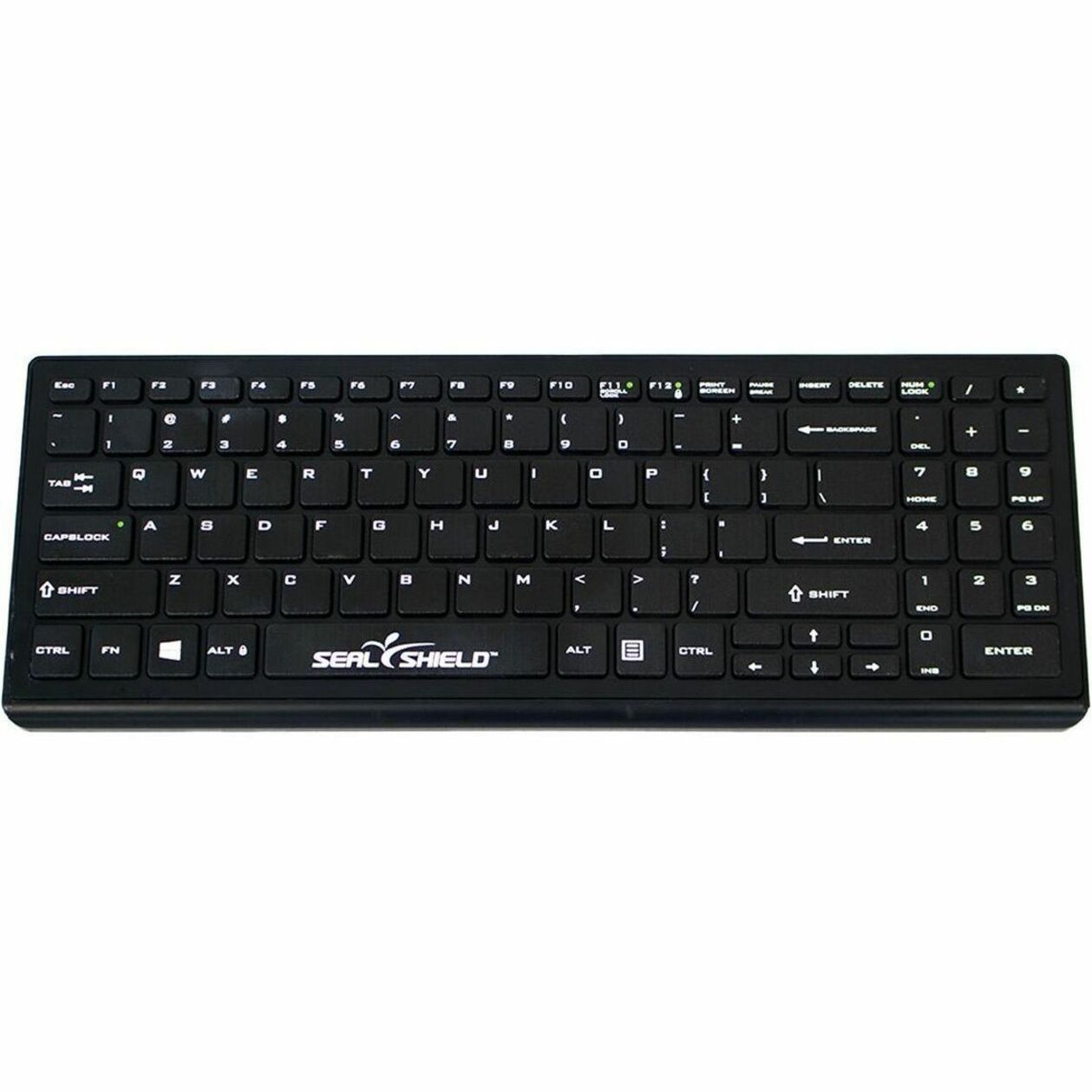 Seal Shield SSKSV101PRO Cleanwipe Pro Waterproof Keyboard, Water Proof, USB Cable, Black