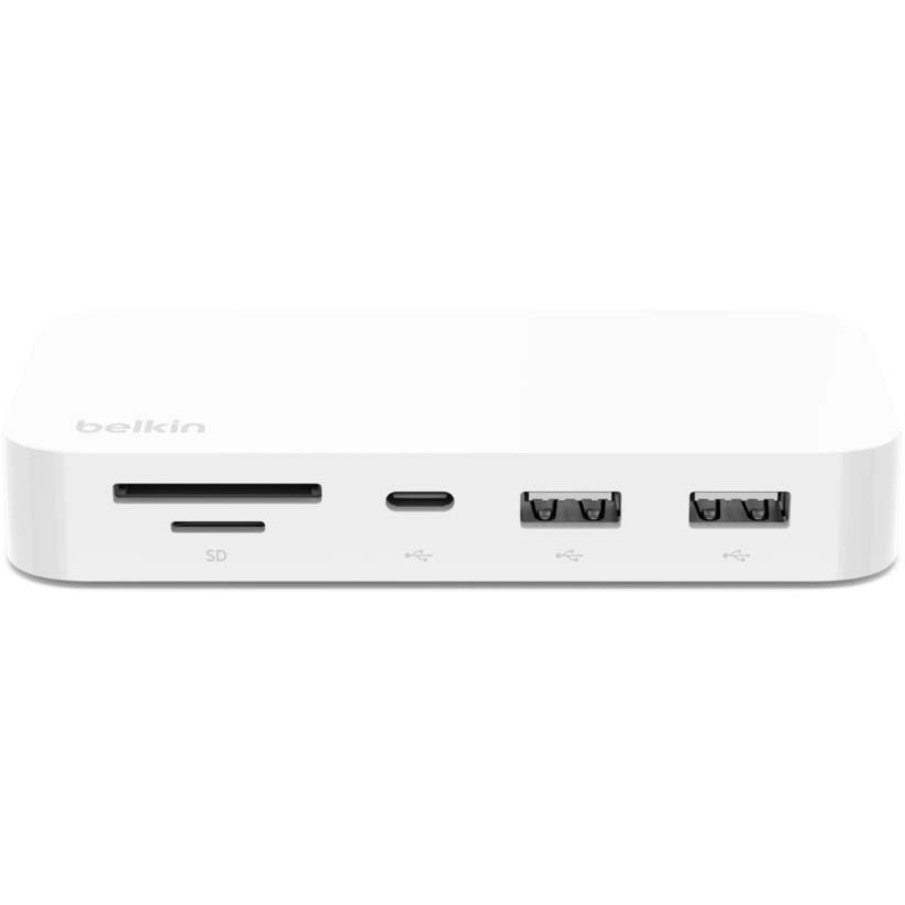 Belkin INC011TTWH Connect USB-C 6-in-1 Multiport Hub with Mount, Docking Station for iMac, PC, MacBook, Chromebook, USB-C Devices, and Devices with Thunderbolt 3 Port