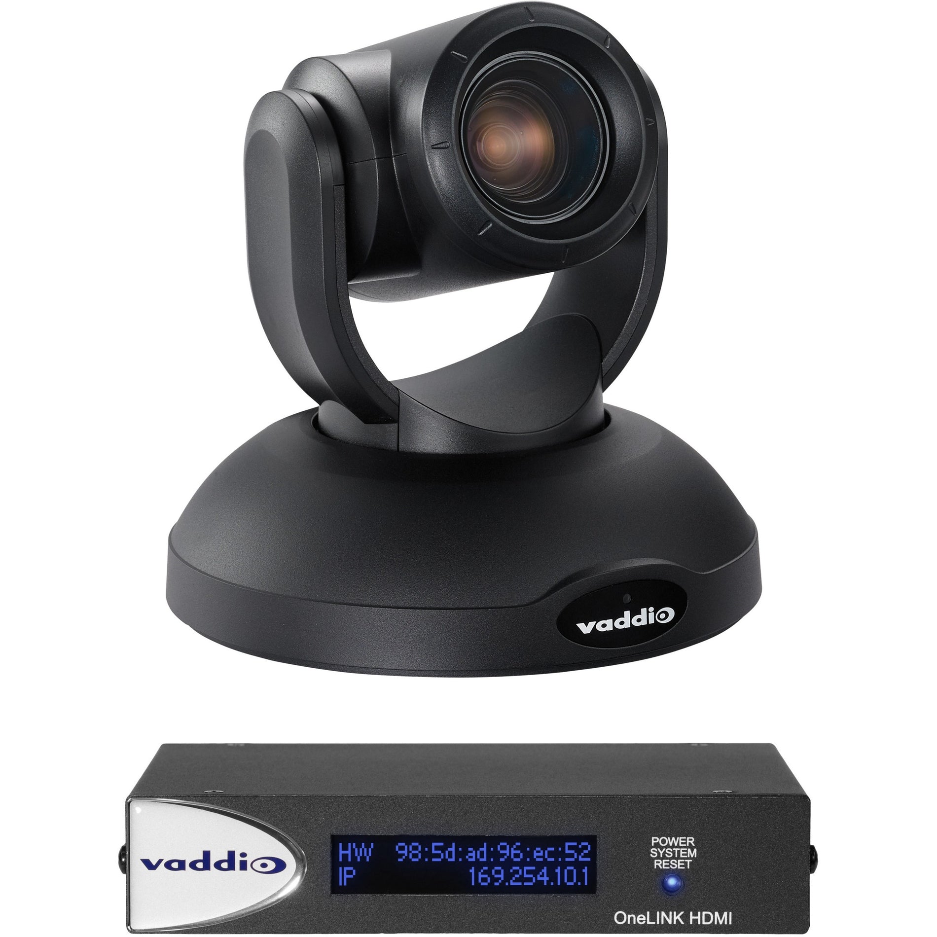 Vaddio 999-9950-100B RoboSHOT 20 UHD OneLINK HDMI PTZ Camera System, 4K UHD, 3-Year Warranty