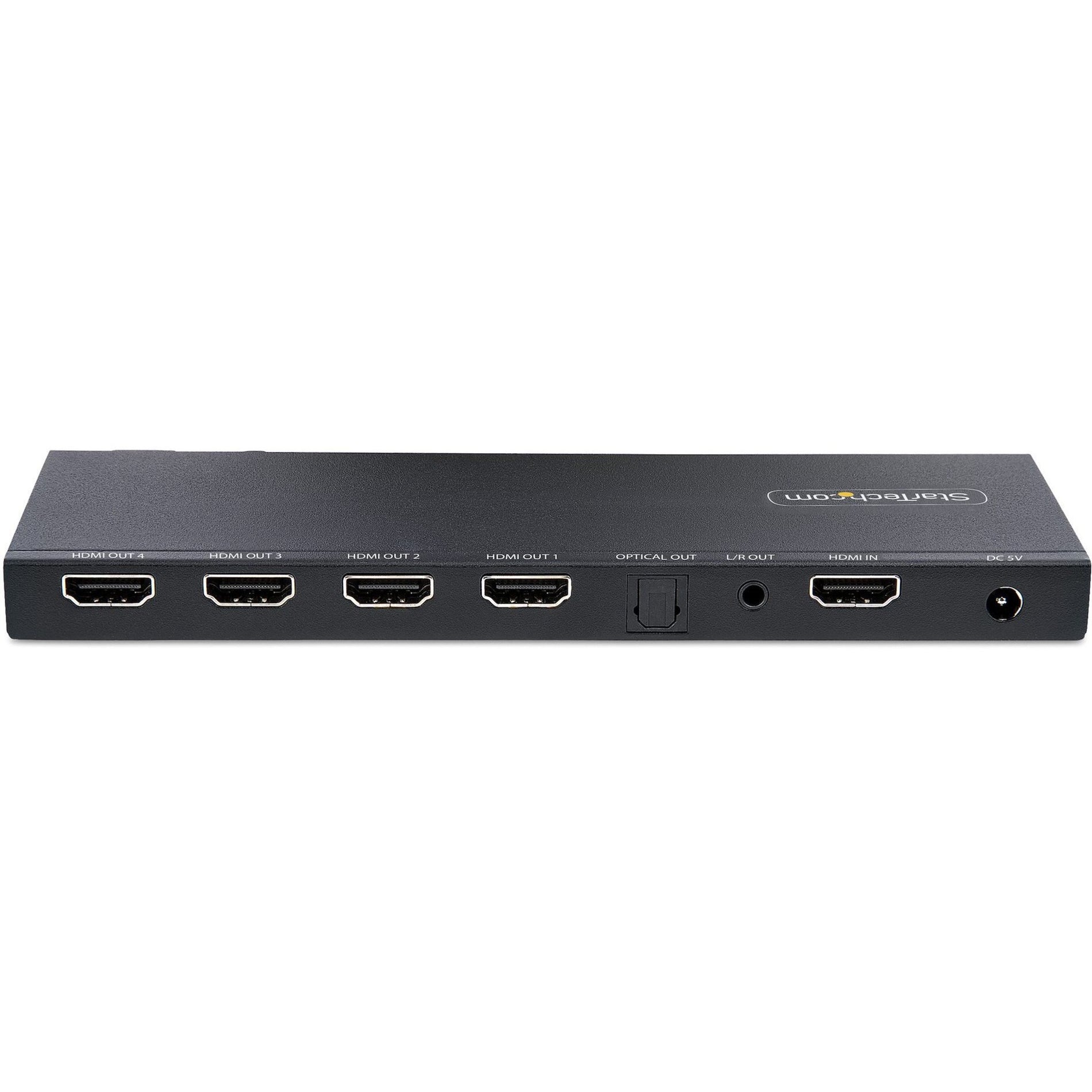 StarTech.com HDMI-SPLITTER-44K60S 4-port HDMI Video Splitter, 3840x2160 Resolution, 2 Year Warranty, USB Powered