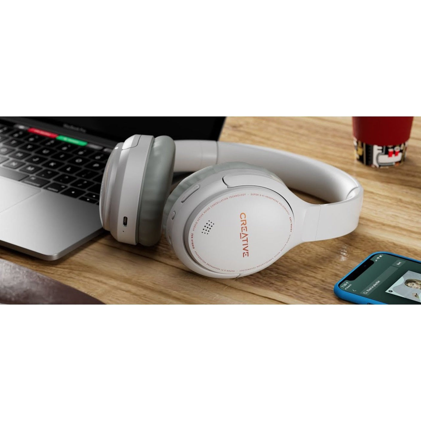 Creative 51EF1010AA000 Zen Hybrid Headset, Over-the-ear Bluetooth 5.0 Stereo Headphones with Noise Cancelling