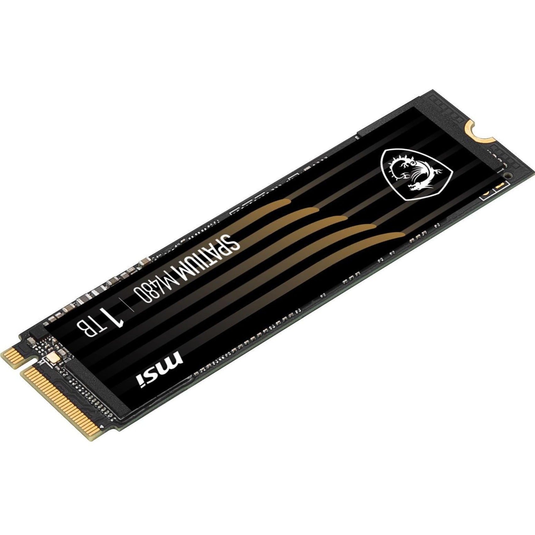 MSI SM480N1TBP SPATIUM M480 1 TB Solid State Drive, High-Speed PCIe NVMe 4.0 x4, 5-Year Warranty