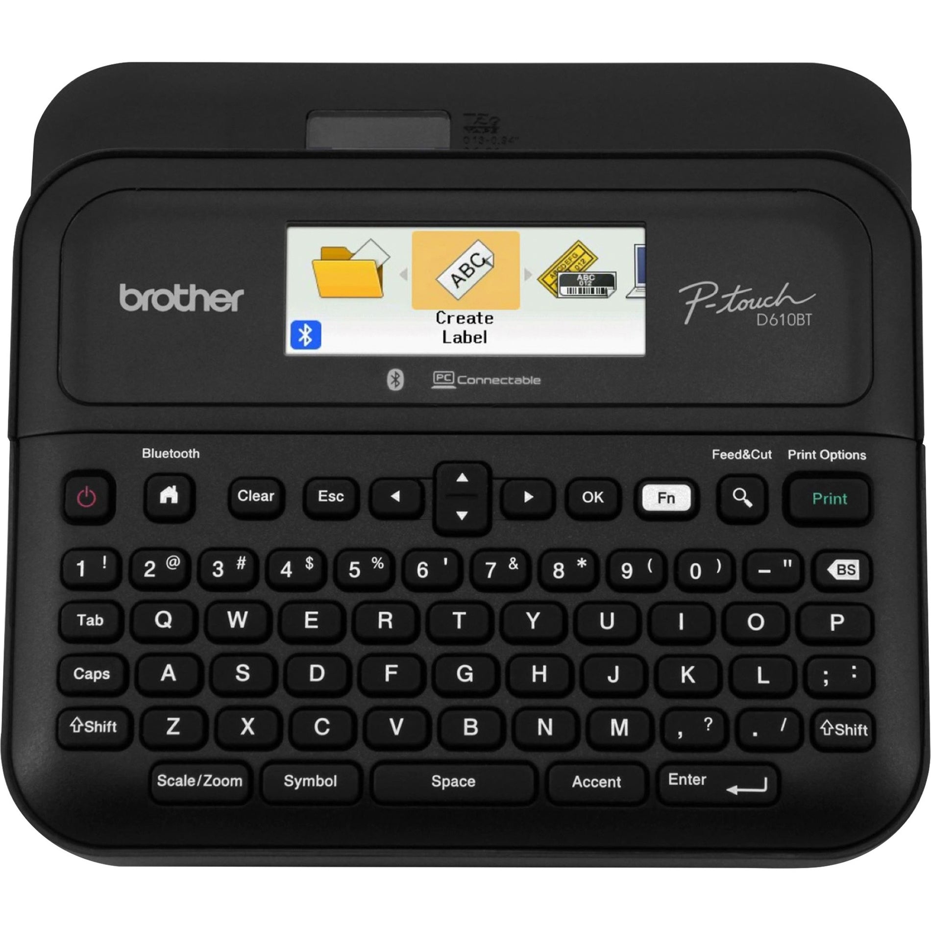 Brother P-Touch PT-D610BT Business Professional Connected Label Maker (PTD610BT), 2 Year Limited Warranty, PC/Mac Compatible