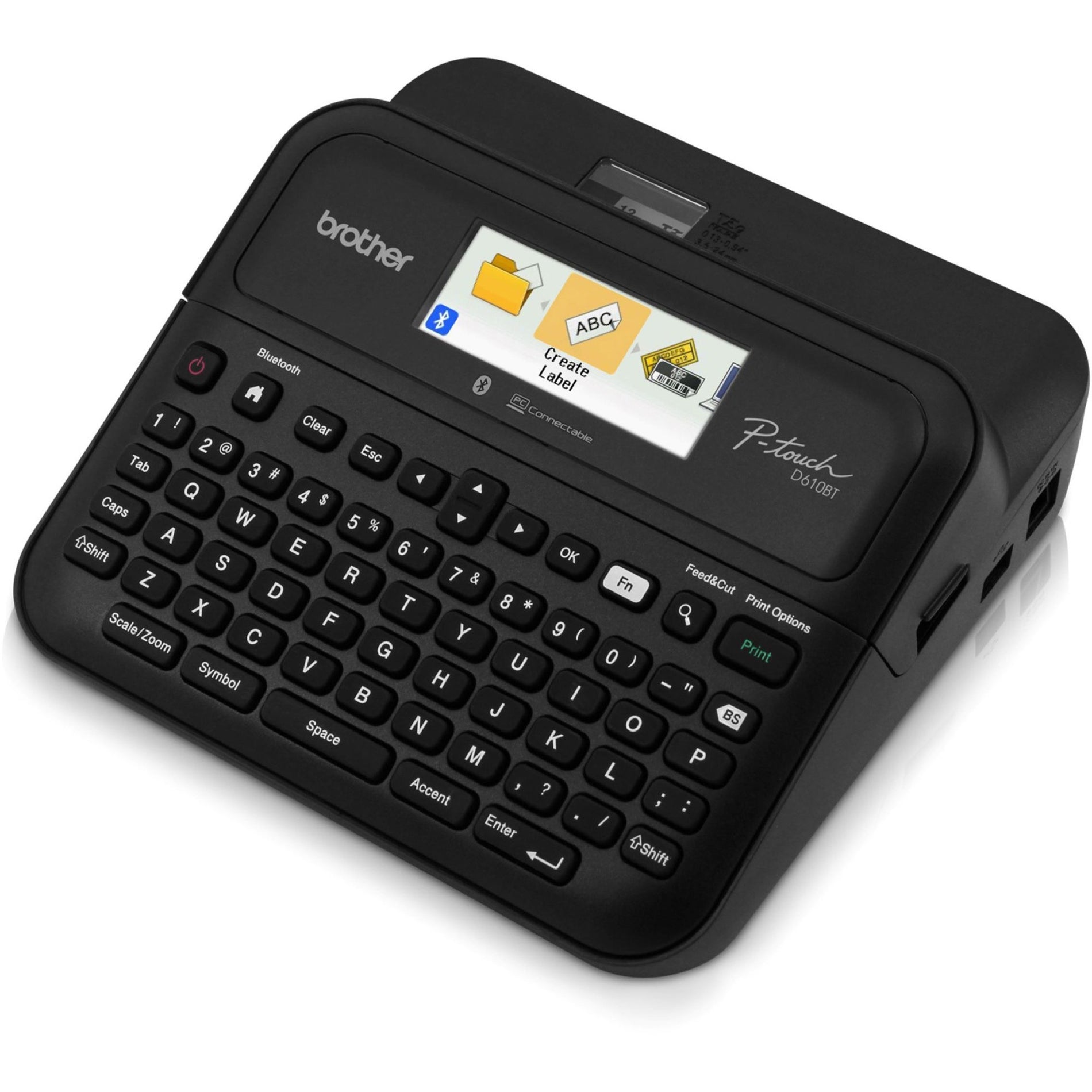 Brother P-Touch PT-D610BT Business Professional Connected Label Maker (PTD610BT), 2 Year Limited Warranty, PC/Mac Compatible