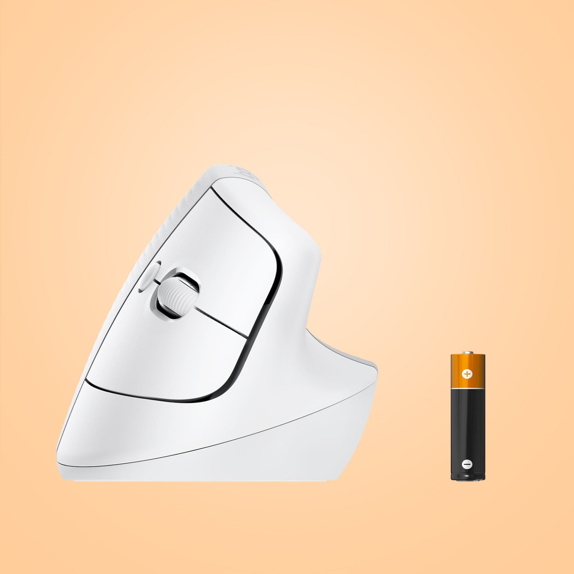 Logitech 910-006471 Lift for Mac (Off-white) Wireless Vertical Ergonomic Mouse, 6 Buttons, 4000 dpi