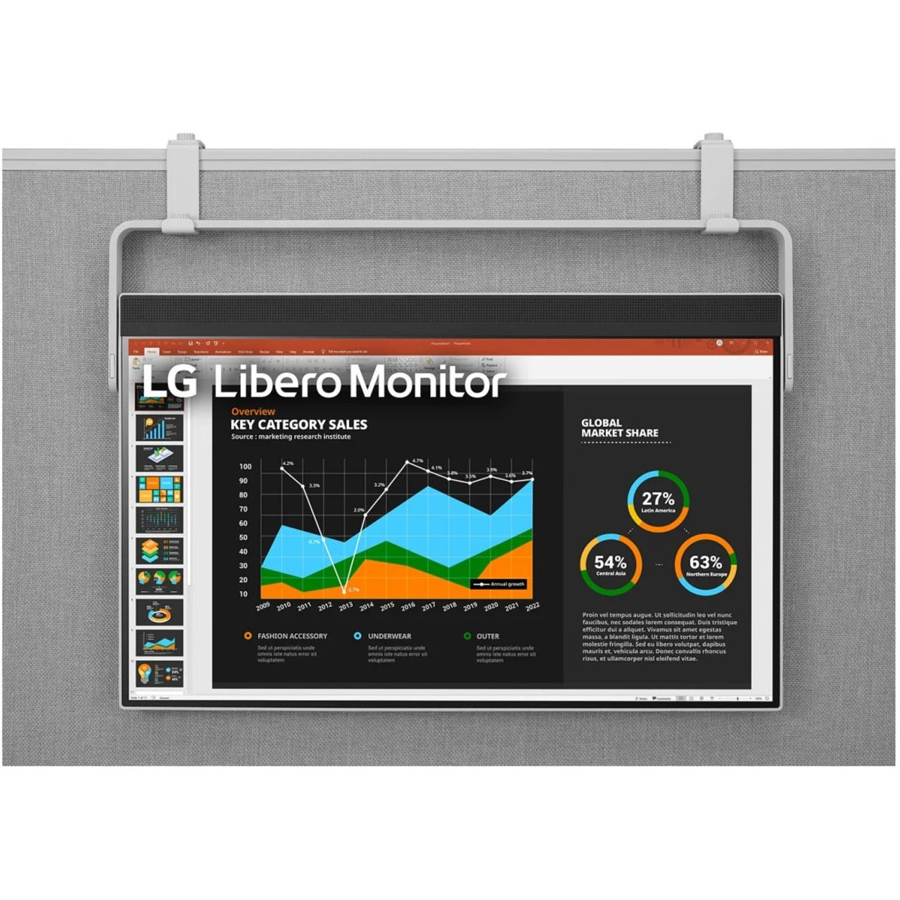 LG 27BQ70QC-S 27" QHD Libero Monitor with Detachable Full HD Webcam, Super Resolution+, HDR, Eye Care Technology