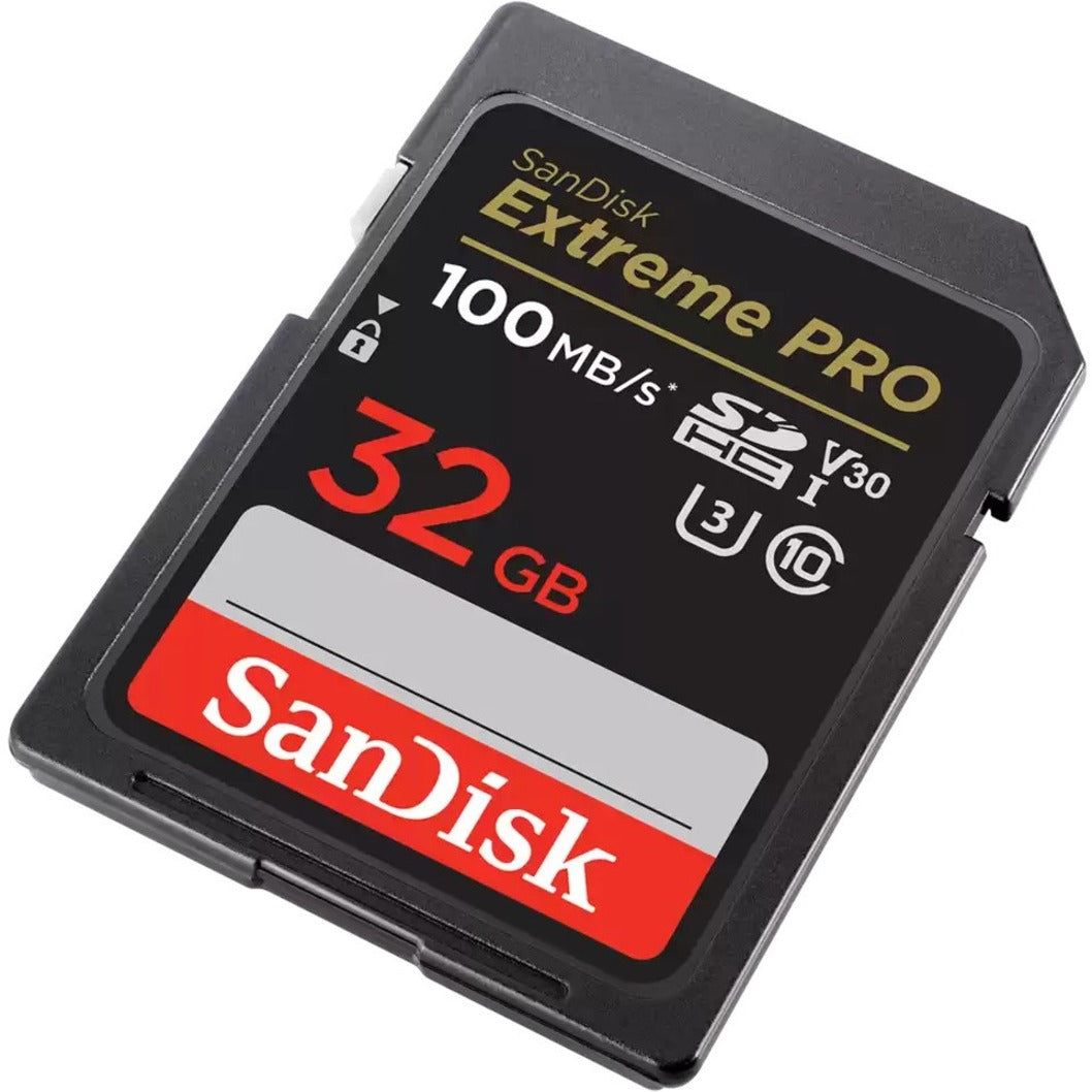 SanDisk SDSDXXO-032G-ANCIN 32GB Extreme PRO SDHC Card, 100/90MB/s RW, Class 10/UHS-I (U3), V30